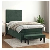 Image de Boxspring met matras fluweel donkergroen 90x190 cm3137878