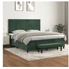 Image de Boxspring met matras fluweel donkergroen 180x200 cm3137920