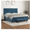 Image de Boxspring met matras fluweel donkerblauw 180x200 cm3137921