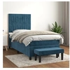 Image de Boxspring met matras fluweel donkerblauw 80x200 cm3137933