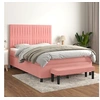 Image de Boxspring met matras fluweel roze 140x200 cm3137970