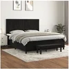 Image de Boxspring met matras fluweel zwart 160x200 cm3137973