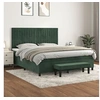 Image de Boxspring met matras fluweel donkergroen 180x200 cm3137980