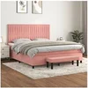 Image de Boxspring met matras fluweel roze 180x200 cm3137982