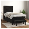 Image de Boxspring met matras fluweel zwart 90x190 cm3137997