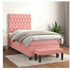 Image de Boxspring met matras fluweel roze 90x200 cm3138006