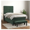 Image de Boxspring met matras fluweel donkergroen 100x200 cm3138010