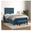 Image de Boxspring met matras fluweel donkerblauw 120x200 cm3138077
