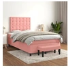Image de Boxspring met matras fluweel roze 120x200 cm3138078
