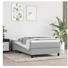 Image de Boxspring met matras stof lichtgrijs 90x190 cm3144037