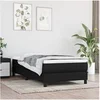 Image de Boxspring met matras stof zwart 100x200 cm3144055