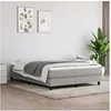 Image de Boxspring met matras stof lichtgrijs 140x190 cm3144069