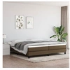 Image de Boxspring met matras stof donkerbruin 200x200 cm3144104