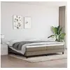 Image de Boxspring met matras stof taupe 200x200 cm3144105