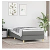 Image de Boxspring met matras stof donkergrijs 100x200 cm3144152