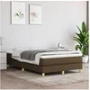 Image de Boxspring met matras stof donkerbruin 120x200 cm3144162
