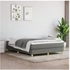 Image de Boxspring met matras stof donkergrijs 140x200 cm3144176