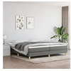 Image de Boxspring met matras stof donkergrijs 200x200 cm3144200