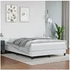 Image de Boxspring met matras kunstleer wit 140x200 cm3144262