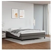 Image de Boxspring met matras kunstleer grijs 160x200 cm3144271