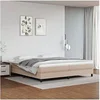 Image de Boxspring met matras kunstleer cappuccinokleurig 200x200 cm3144284