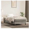 Image de Boxspring met matras fluweel lichtgrijs 90x200 cm3144309