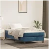 Image de Boxspring met matras fluweel donkerblauw 90x200 cm3144313