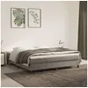 Image de Sommier à lattes de lit et matelas Gris clair 160x200cm Velours