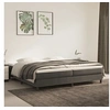 Image de Boxspring met matras fluweel donkergrijs 200x200 cm3144352