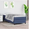 Image de Boxspring met matras stof blauw 90x200 cm3144397