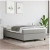 Image de Boxspring met matras stof lichtgrijs 120x200 cm3144407