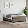 Image de Boxspring met matras stof taupe 140x200 cm3144427