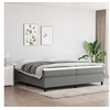 Image de Boxspring met matras stof donkergrijs 200x200 cm3144448