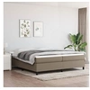 Image de Boxspring met matras stof taupe 200x200 cm3144451