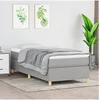 Image de Boxspring met matras stof lichtgrijs 90x190 cm3144482