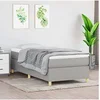 Image de Boxspring met matras stof lichtgrijs 90x200 cm3144490