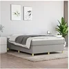 Image de Boxspring met matras stof lichtgrijs 140x190 cm3144514