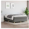 Image de Boxspring met matras stof donkergrijs 140x190 cm3144515