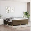 Image de Boxspring met matras stof donkerbruin 160x200 cm3144533