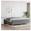 Image de Boxspring met matras stof donkergrijs 200x200 cm3144547
