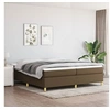 Image de Boxspring met matras stof donkerbruin 200x200 cm3144549