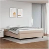 Image de Boxspring met matras kunstleer cappuccinokleurig 160x200 cm3144619