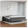 Image de Boxspring met matras kunstleer grijs 200x200 cm3144630
