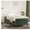 Image de Boxspring met matras fluweel donkergroen 100x200 cm3144666