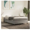 Image de Boxspring met matras fluweel lichtgrijs 140x200 cm3144681