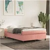 Image de Boxspring met matras fluweel roze 140x200 cm3144686