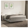 Image de Boxspring met matras fluweel lichtgrijs 160x200 cm3144687