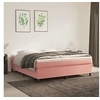 Image de Boxspring met matras fluweel roze 180x200 cm3144698
