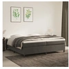 Image de Boxspring met matras fluweel donkergrijs 200x200 cm3144700