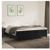 Image de Boxspring met matras fluweel zwart 200x200 cm3144701